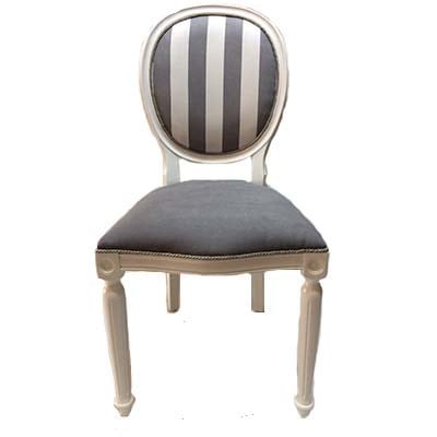 3A Mobilya Çizgili Madalyon Sandalye