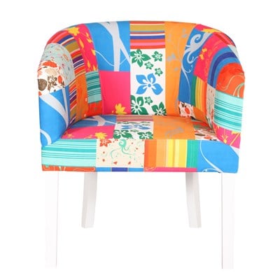 3A Mobilya Patch Oval Berjer - Patchwork