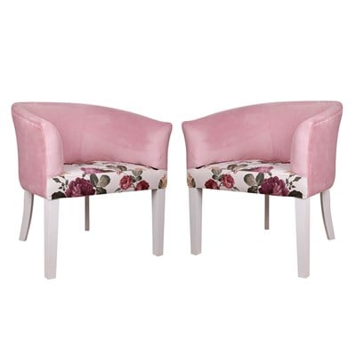 3A Mobilya 2 li Şımarık Oval Berjer