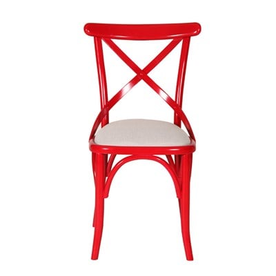 3A Mobilya Kırmızı Kuşaklı Sandalye