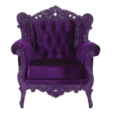 3A Mobilya Tarihi Mor Oymalı Berjer