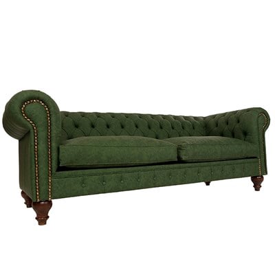 3A Mobilya Green Class Chesterfield - Yeşil