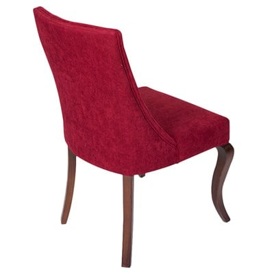 3A Mobilya Kapitone Lükens Bordo Sandalye