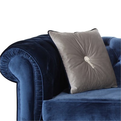 3A Mobilya Dark Blue Chesterfield