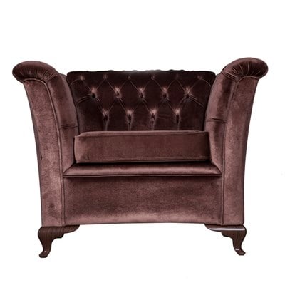 3A Mobilya Modern Tekli Chesterfield - Kahverengi