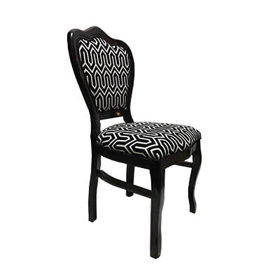 3A Mobilya Black & White Desen Sandalye
