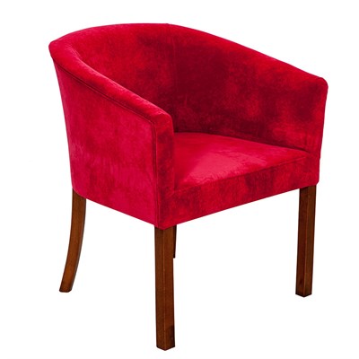 3A Mobilya Red Lab Oval Berjer Kırmızı