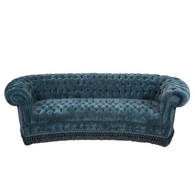 3A Mobilya Petreol Green Chesterfield - Yeşil