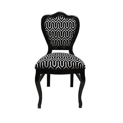 3A Mobilya Black & White Desen Sandalye