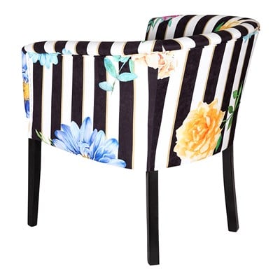 3A Mobilya Flowers Line Oval Berjer