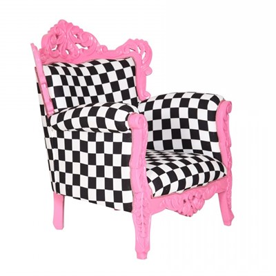 3A Mobilya Pink Damask Berjer