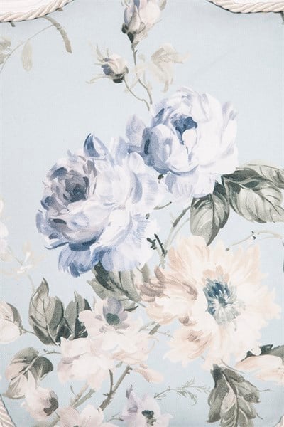 3A Mobilya Evimdeki Bahar Oymalı Sandalye - Mavi-Desen