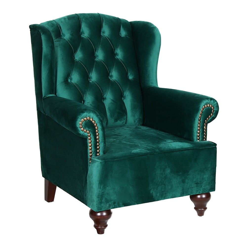 3A Mobilya Green Silk Berjer