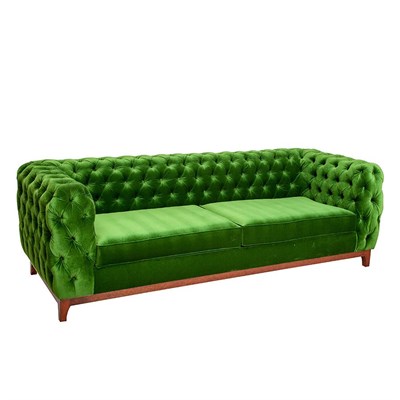3A Mobilya Be Green Modern İtalyan Design Chesterfield Zümrüt Yeşili