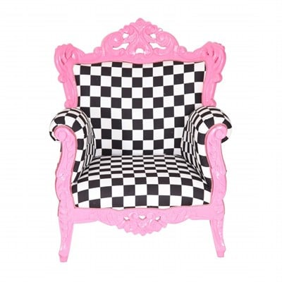 3A Mobilya Pink Damask Berjer