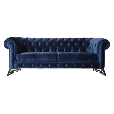 3A Mobilya Dark Blue Chesterfield