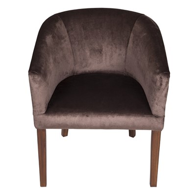 3A Mobilya Bitter Brown Oval Berjer