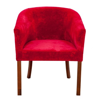 3A Mobilya Red Lab Oval Berjer Kırmızı