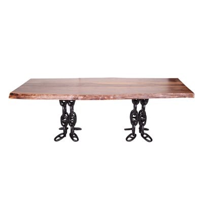 3A Mobilya Zincir Ayak Kütük Masa