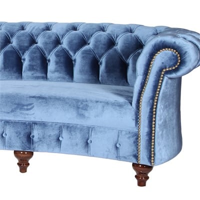 3A Mobilya Blue Chesterfield