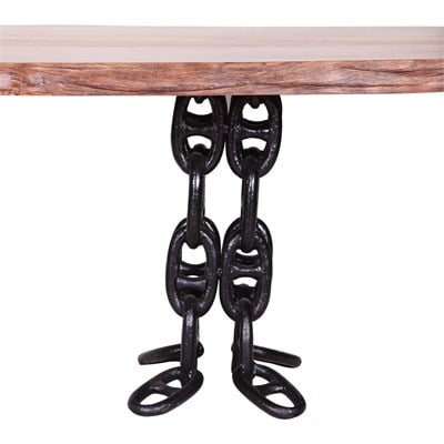 3A Mobilya Zincir Ayak Kütük Masa