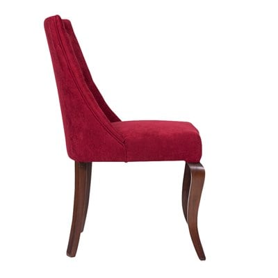 3A Mobilya Kapitone Lükens Bordo Sandalye