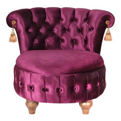 3A Mobilya Mürdüm Line Berjer