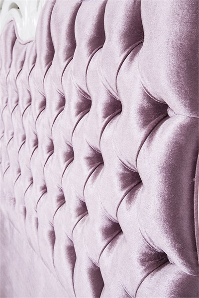 3A Mobilya Pudra Pembesi Oymalı Luxory Yatakbaşı