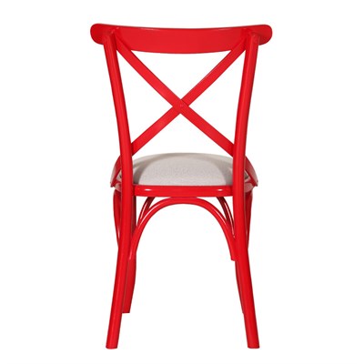 3A Mobilya Kırmızı Kuşaklı Sandalye