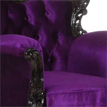 3A Mobilya Black And Purple Berjer