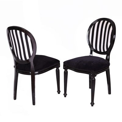 3A Mobilya New Line Black 2'Li Sandalye