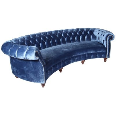 3A Mobilya Blue Chesterfield