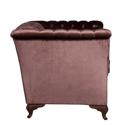3A Mobilya Modern Tekli Chesterfield - Kahverengi