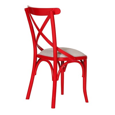 3A Mobilya Kırmızı Kuşaklı Sandalye