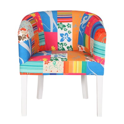 3A Mobilya Patch Oval Berjer - Patchwork