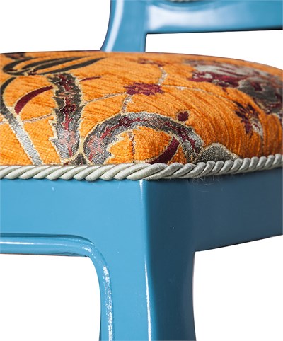 3A Mobilya Hürrem Oymalı Sandalye - Turkuaz