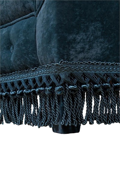 3A Mobilya Petreol Green Chesterfield - Yeşil