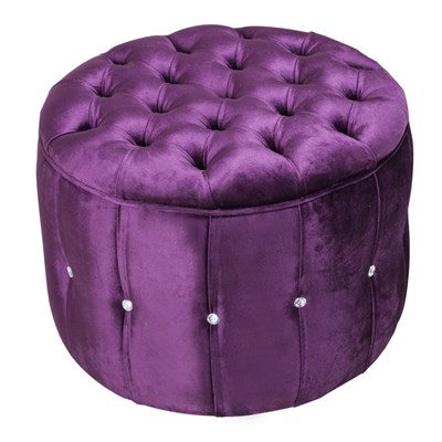 3A Mobilya Kapitone Yuvarlak Puf - 85 cm