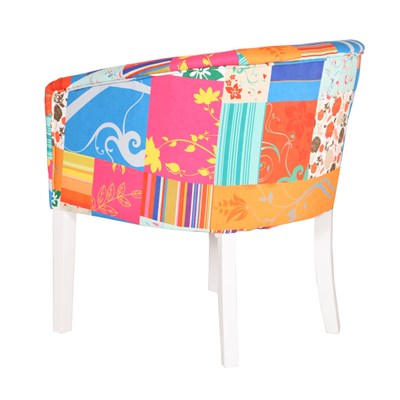 3A Mobilya Patch Oval Berjer - Patchwork