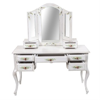 3A Mobilya Royal Makyaj Masası - Beyaz