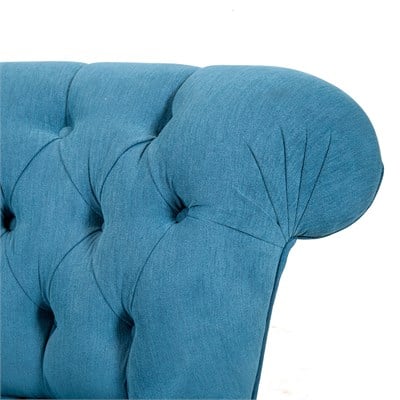 3A Mobilya Blue Kapitone Lena Berjer - Mavi
