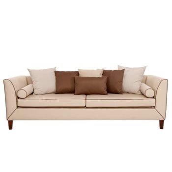 3A Mobilya 3 lü Kanepe - Krem Kahve
