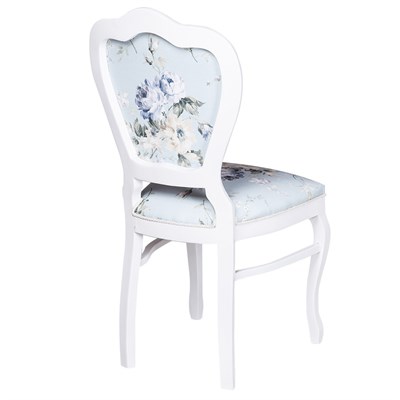 3A Mobilya Evimdeki Bahar Oymalı Sandalye - Mavi-Desen