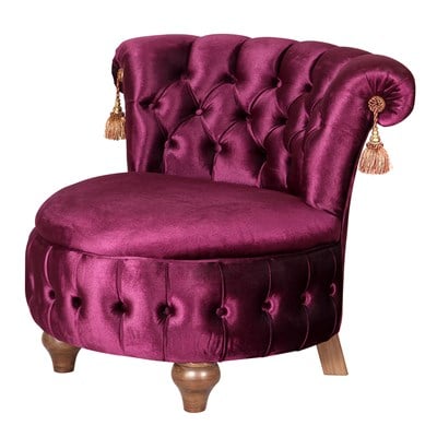 3A Mobilya Mürdüm Line Berjer