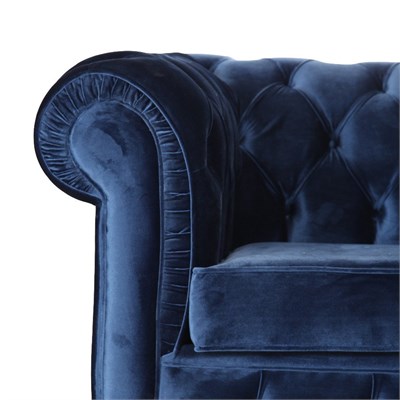 3A Mobilya Dark Blue Chesterfield