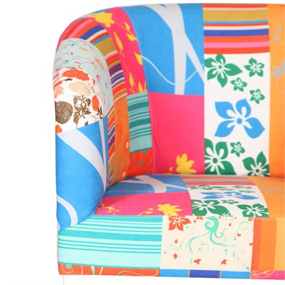 3A Mobilya Patch Oval Berjer - Patchwork