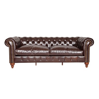 3A Mobilya Kızıl Kahve Chesterfield
