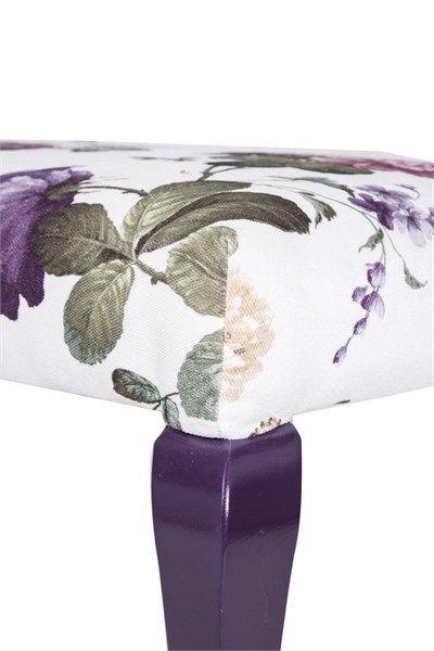 3A Mobilya Salkım Hanım Mor Buyuk Puf Sehpa