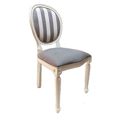3A Mobilya Çizgili Madalyon Sandalye