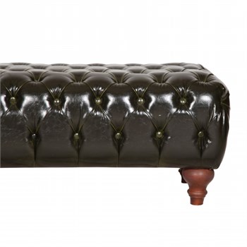 3A Mobilya Dark Green Full Kapitone Bench